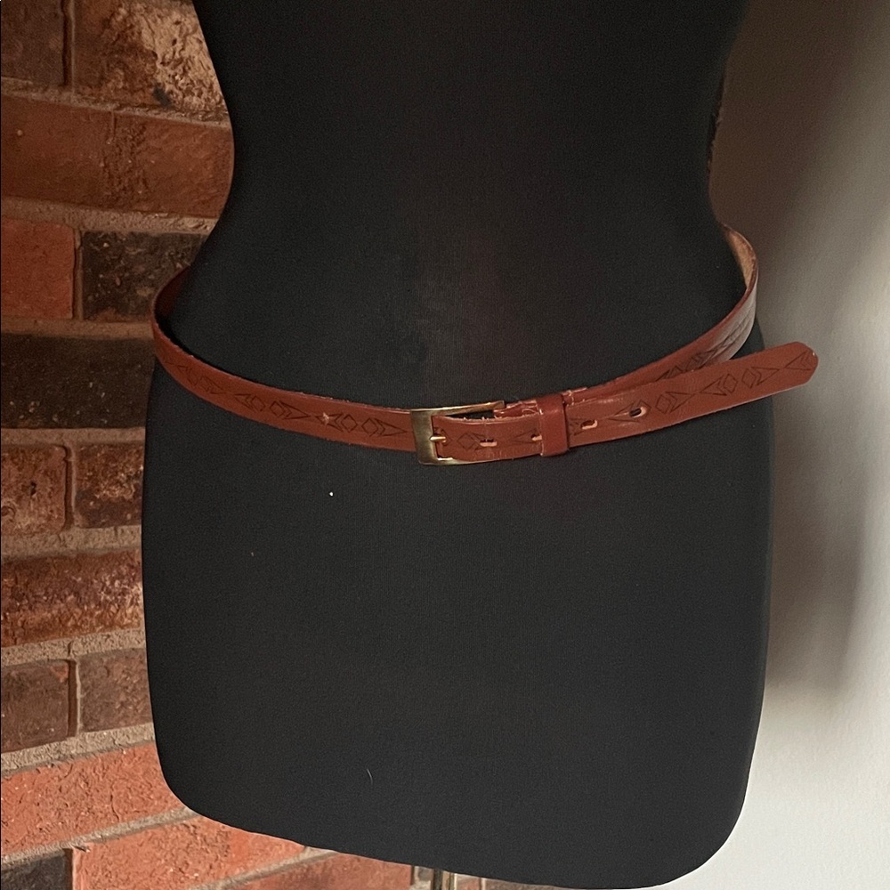Brown Leather Belt‎